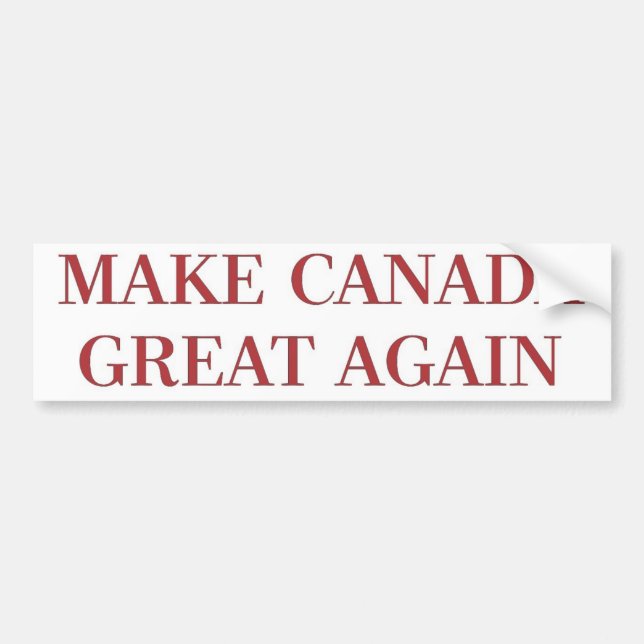 Autocollant De Voiture Rendez le Canada grand encore (Devant)