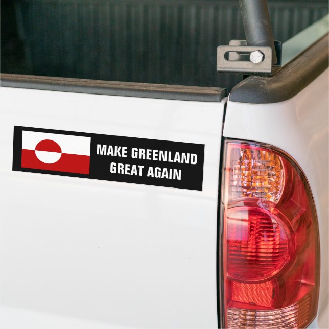 Autocollant De Voiture Rendre le Groenland grand à nouveau drapeau du pay (Sur camion)