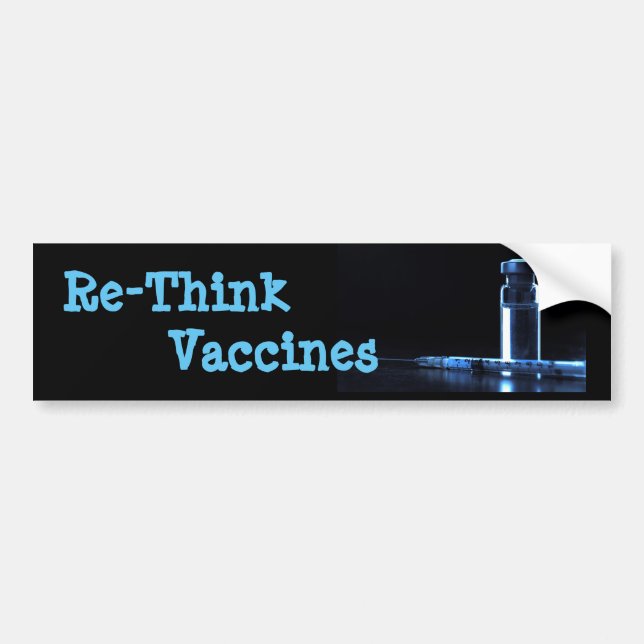 Autocollant De Voiture Repensez les vaccins (Devant)