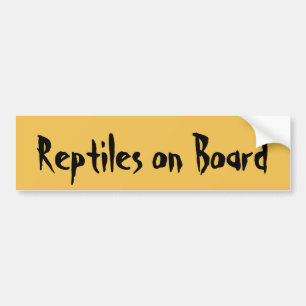 Autocollant De Voiture Reptiles à bord