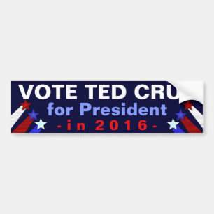 Autocollant De Voiture Républicain 2016 de président élection de Ted C