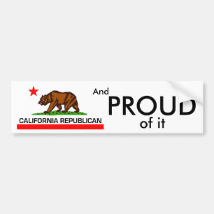 Autocollant De Voiture Républicain de la Californie