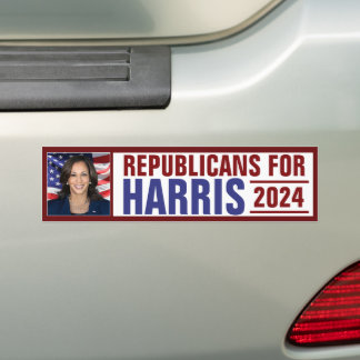 Autocollant De Voiture Républicains pour le président Kamala Harris Photo