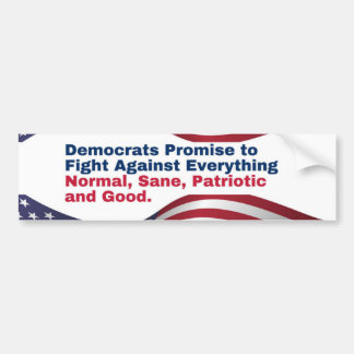 Autocollant De Voiture Republican Sticker Anti-Democrat Message