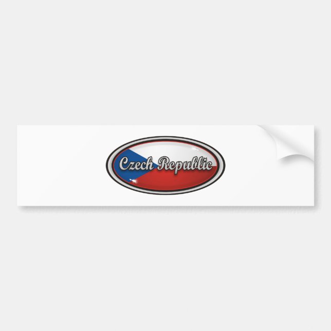 Autocollant De Voiture République Tchèque (Devant)