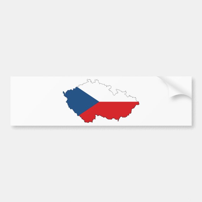 Autocollant De Voiture République Tchèque CZ (Devant)