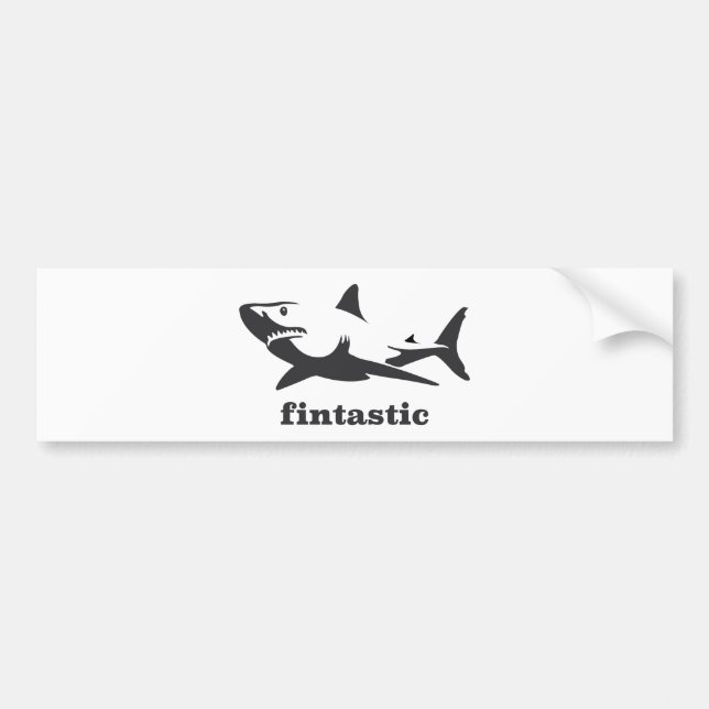 Autocollant De Voiture Requin - fintastic (Devant)