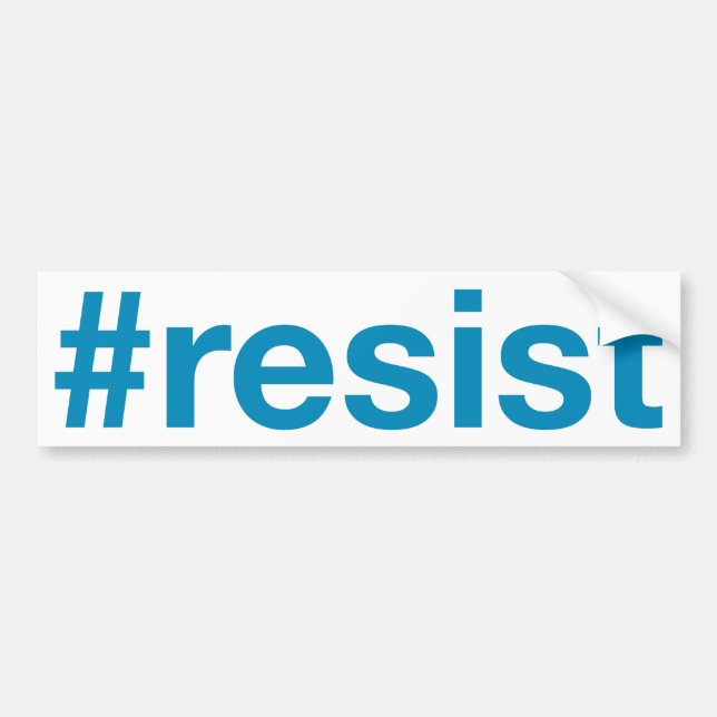 Autocollant De Voiture #resist (Devant)