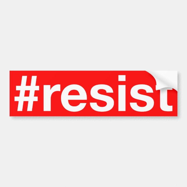 Autocollant De Voiture #resist (Devant)