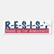 RÉSISTANCE - Sticker pare-chocs bleu rouge