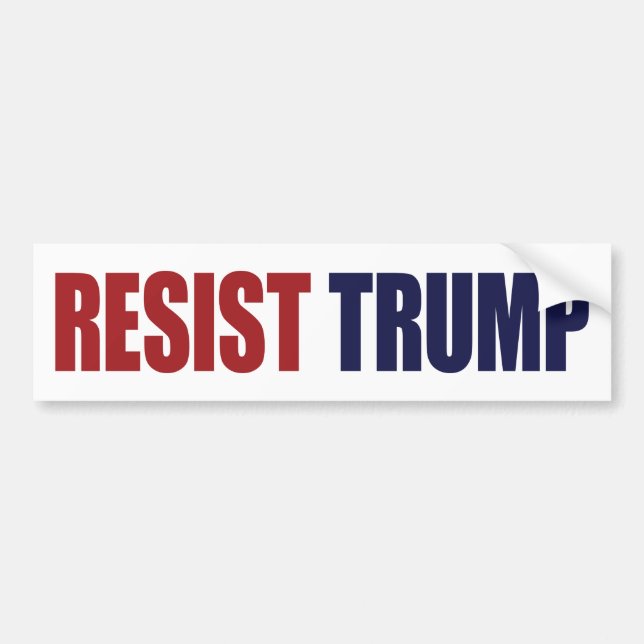 Autocollant De Voiture Résister au président Trump - Anti Trump (Devant)