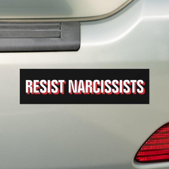 Autocollant De Voiture Résister Aux Narcissistes Combattre L'Oligarchie A (En voiture)