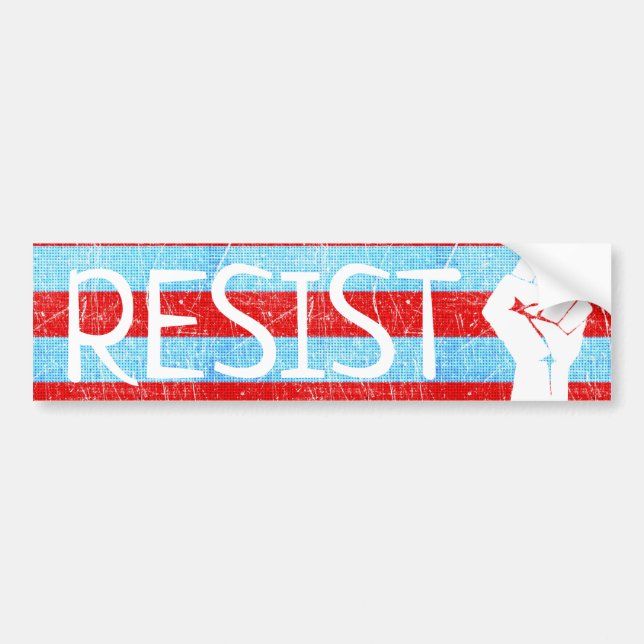 Autocollant De Voiture Résistez à l'autocollant anti-Trump (Devant)