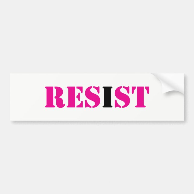 Autocollant De Voiture RÉSISTEZ ; I mouvement de Résister-Résistance (Devant)