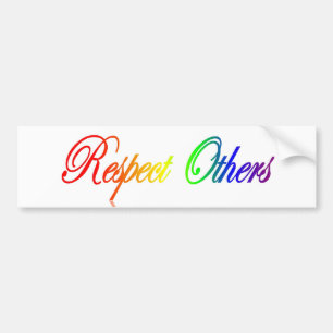 Autocollant De Voiture Respect d'autres adhésif pour pare-chocs