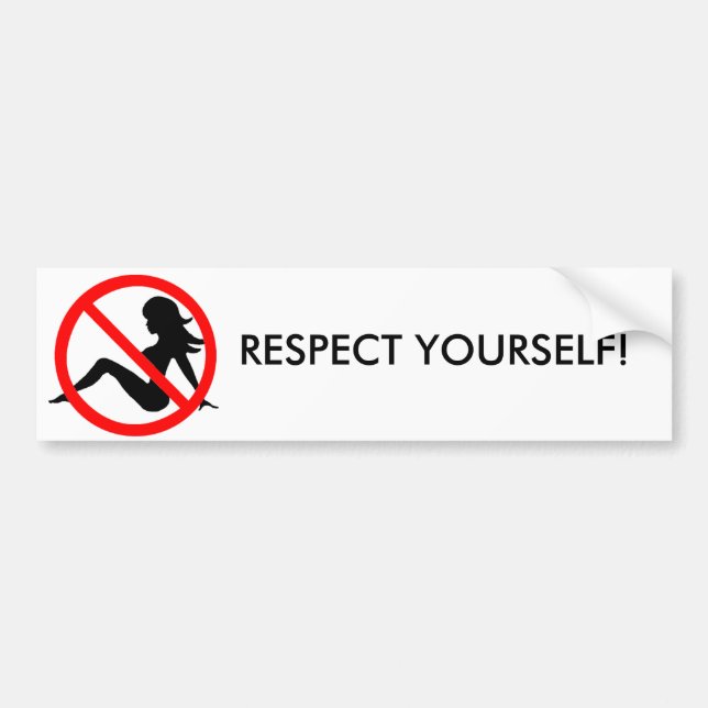 Autocollant De Voiture Respect vous-même ! (Devant)