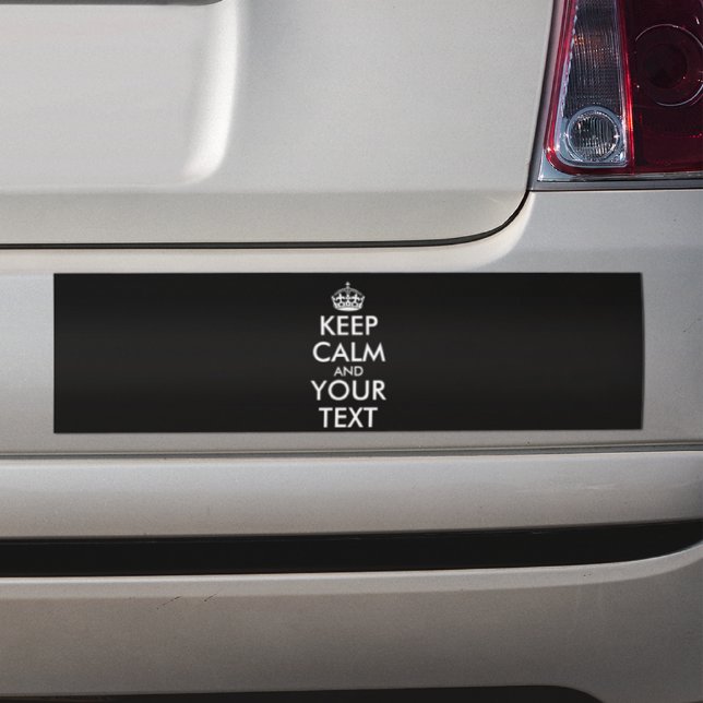 Autocollant De Voiture Restez calme et continuez - Créez votre propre (Créateur téléchargé)