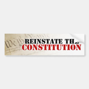 Autocollant De Voiture Rétablissez la constitution