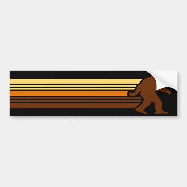 Autocollant De Voiture Rétro adhésif pour pare-chocs de Sasquatch (Devant)