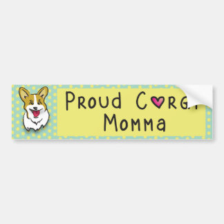 Autocollant De Voiture Rétro adhésif pour pare-chocs vert de corgi