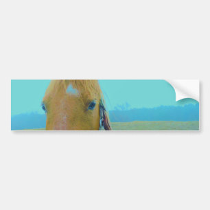 Autocollant De Voiture retro Christmas Horse