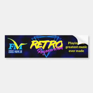 Autocollant De Voiture Rétro régénération - exposition 80s par radio de