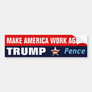 Autocollant De Voiture Réussir l'Amérique   TRUMP - Pence