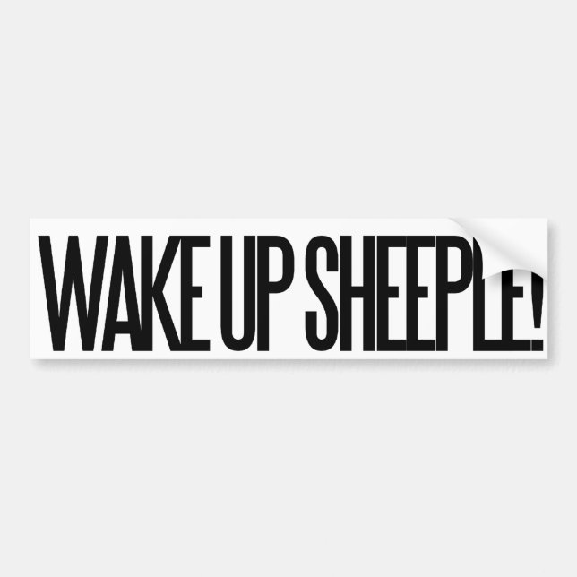 Autocollant De Voiture Réveillez Sheeple (Devant)
