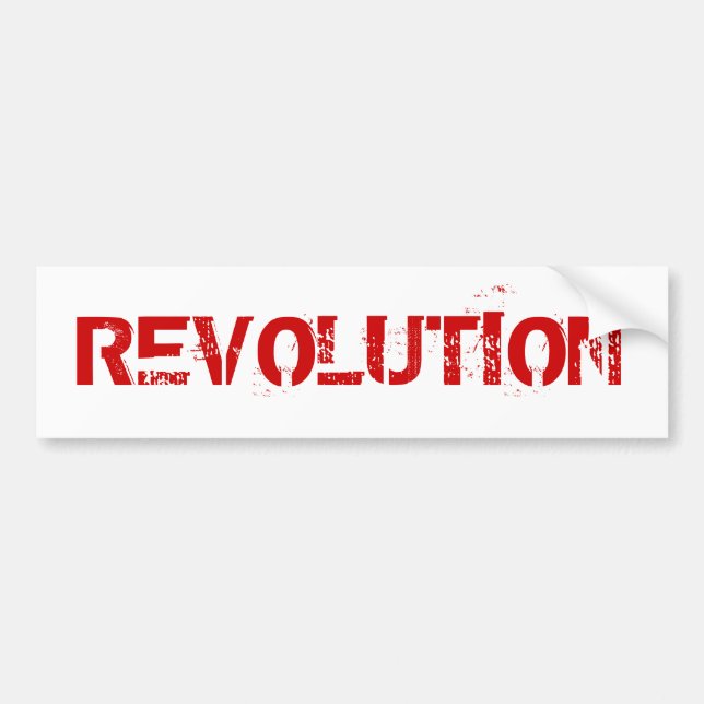 AUTOCOLLANT DE VOITURE RÉVOLUTION (Devant)