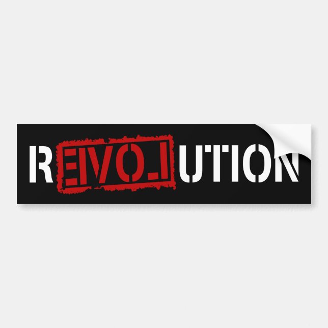 Autocollant De Voiture Révolution (Devant)