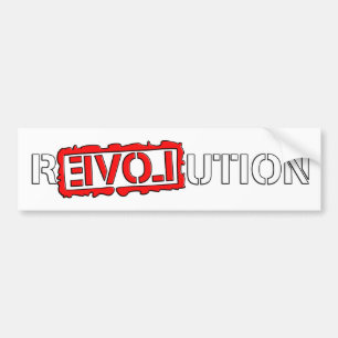 Autocollant De Voiture Révolution avec amour !