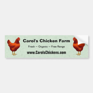 Autocollant De Voiture Rhode Island Red Hen