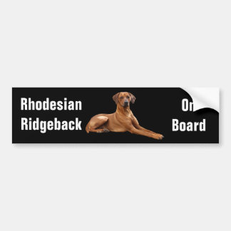 Autocollant De Voiture Rhodesian Ridgeback bumpersticker
