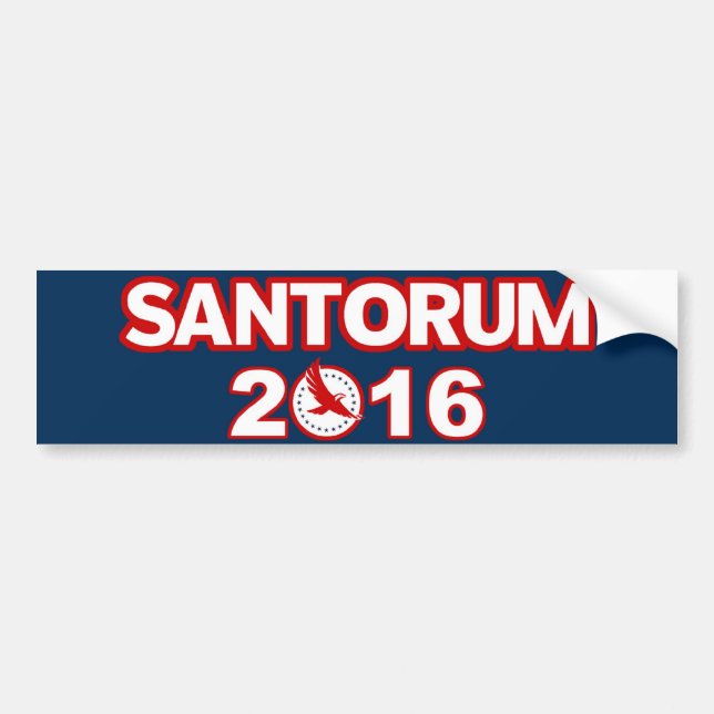 Autocollant De Voiture Rick Santorum pour le président adhésif pour (Devant)