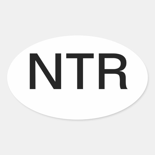 Autocollant de voiture—Rien à signaler (Devant)
