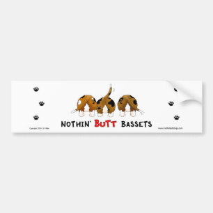 Autocollant De Voiture Rien n'aboutent des bassets