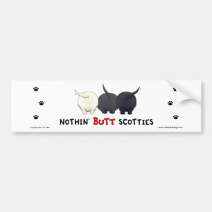 Autocollant De Voiture Rien n'aboutent des Scotties