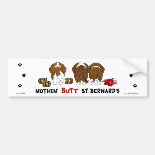 Autocollant De Voiture Rien n'aboutent le saint Bernards
