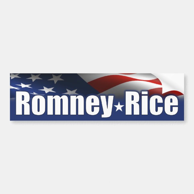 Autocollant De Voiture Riz 2012 de Romney (Devant)