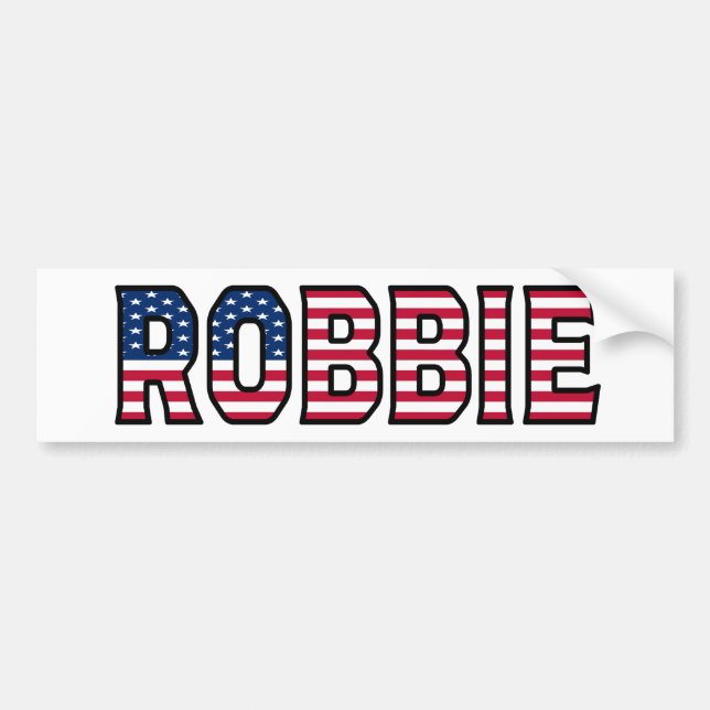 Autocollant De Voiture Robbie Nom Vorname USA Aufkleber Sticker Auto (Devant)