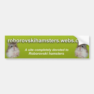 Autocollant De Voiture Roborovskihamsters - adhésif pour pare-chocs 2