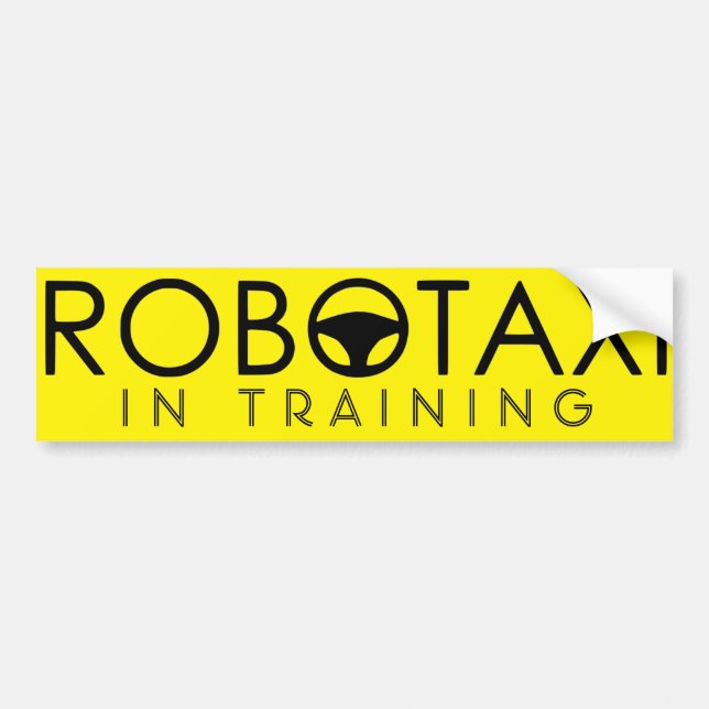 Autocollant De Voiture ROBOTAXI En Stick De Capteur D'Entraînement (Devant)