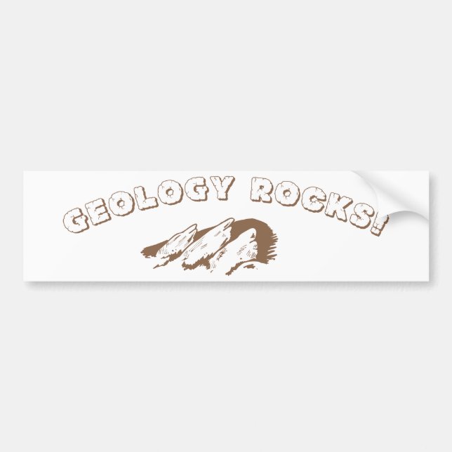 Autocollant De Voiture Roches de géologie ! (Devant)