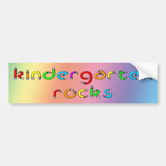 Autocollant De Voiture Roches de jardin d'enfants - adhésif pour (Devant)
