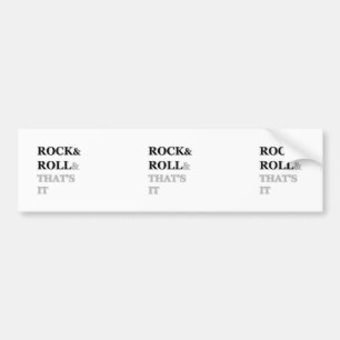 Autocollant De Voiture Rock and Roll Et c'est tout