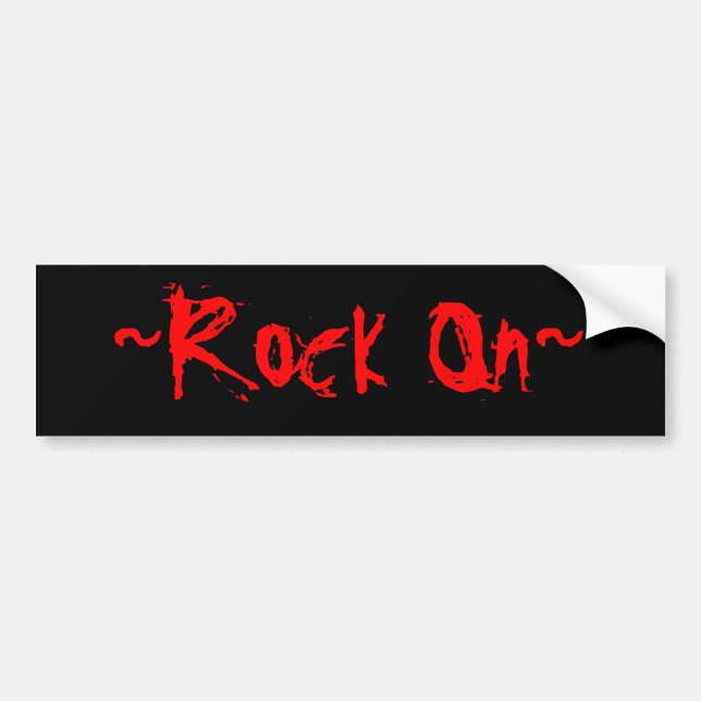 Autocollant De Voiture ~Rock On~ (Devant)