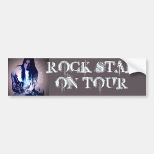 Autocollant De Voiture Rock Star on Tour (personnalisable)