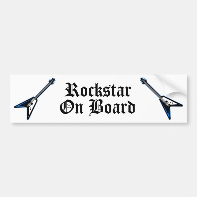 Autocollant De Voiture Rockstar à bord (Devant)