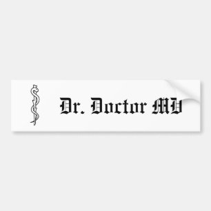 Autocollant De Voiture Rod d'Asclepius [symbole médical]
