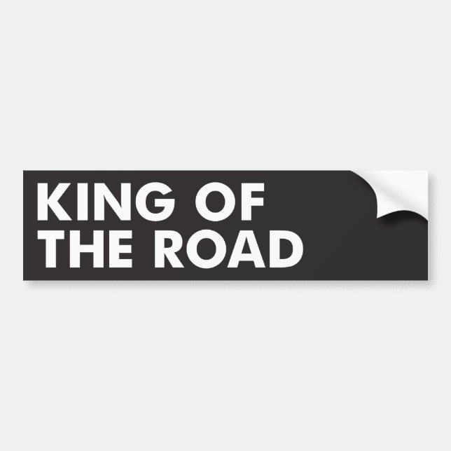 Autocollant De Voiture Roi de la route (Devant)
